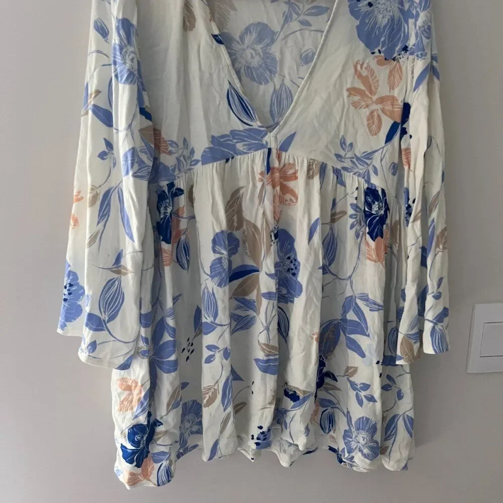 Free People Bella Printed Floral Tunic size M‎